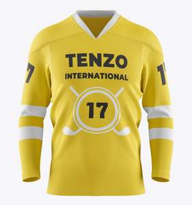 Jersey de fútbol sublimado de secado rápido, transpirable, hecho a medida, al por mayor, para jugadores de hockey sobre hielo, 2025 - Product Image 2