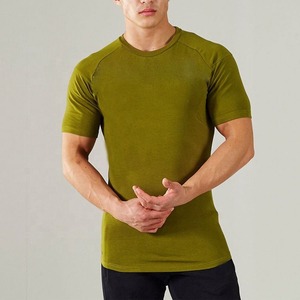 Camiseta Deportiva de Secado Rápido para Hombre, Algodón y Elastano, Cuello Redondo, Ropa de Gimnasio al por Mayor, Camisetas para Hombre - Product Image 6