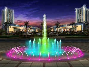 Fuente de Agua Musical LED de Acero Inoxidable para Exteriores, Diseño Flotante, Colorida, de Horticlub WD-MF, con una Vida Útil de Más de 10 Años - Product Image 2