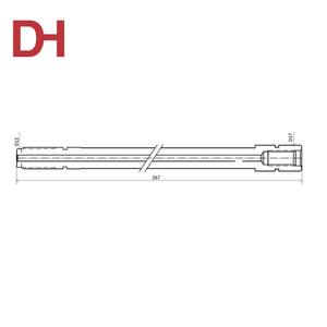 แกนเพลา CNC แบบกำหนดเอง แกนดึง และโลหะผสมเหล็กสำหรับจับยึด สำหรับงานกลึงรุ่น DH_1100EG-01-03 TW - Product Image 2