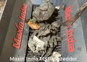 เครื่องบดขยะมูลฝอยเทศบาลคุณภาพสูงแบบสองเพลา กำลังการผลิต 3000 กก./ชม. เครื่องบดพลาสติกกึ่งอัตโนมัติแบบไฟฟ้า - Product Image 3