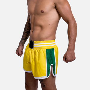 Shorts d'entraînement Muay Thai et Sanda pour hommes et femmes, avec logo frontal, shorts MMA pour arts martiaux, uniformes de boxe - Product Image 2
