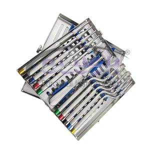 Dental Surgical Osteotome Kit Mallet Sinus Lift Bone Condensation 10-Piece Stainless Steel Manual Oral Therapy by <b>Blush</b> Surgical - Product Image 5