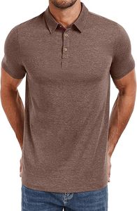 Chemises de golf anti-rides haut de gamme pour hommes avec logo personnalisé sur le devant, en mélange de coton respirant, service OEM - Product Image 2