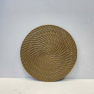 Luxury Eco-Friendly Doanket DKT69 Model Vietnam <b>Plate</b> Lining Round Rattan <b>Mat</b> Vietnam Made - Product Image 1