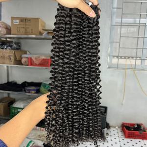 Venta al por mayor 8-32 pulgadas Onda de agua Rizado Cabello Remy Grado malasio Virgen Paquete de cabello humano - Product Image 3