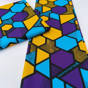 Tela Africana Estampada Estilo Freetown y Tela de Algodón Ankara, Textil Premium para Moda y Decoración del Hogar - Product Image 1