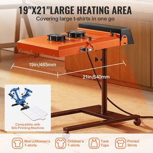 Essiccatore Flash Pro 6000W Aggiornato 19 x 21 Pollici Automatico a Infrarossi IR con Doppia Ventola per Serigrafia - Product Image 3