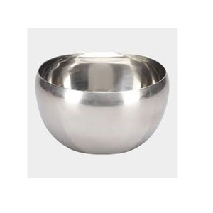 Bol en acier inoxydable poli, design minimaliste, passe au lave-vaisselle, bol de service alimentaire en métal, utilisation domestique, vaisselle de table, bol de service - Product Image 2