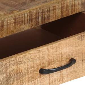 Libreria in legno massello di Mango grezzo 46.5 "x 11.8" x 78.7 "eleganti librerie - Product Image 5