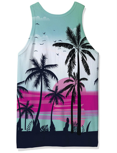 Sublimation Men Tank Top High Quality Printed Fitness Vest Lightweight Performance Sports Wear - Product Image 2