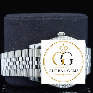 Export Quality High End Mechanical White Gold Stainless Steel Water Resistant Glass Analog Watch for Formal Casual Everyday Wear - Product Image 2