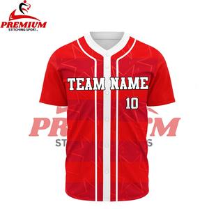 Camiseta de Béisbol Transpirable de Corte Regular con Logotipo OEM, Ropa Deportiva Personalizada de Alta Calidad con Sublimación de Tela, Último Estilo - Product Image 3