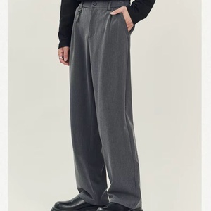 Pantalones Chinos Casuales para Hombre, Corte Holgado, Tejido Sólido, Pierna Recta, para Primavera/Verano - Product Image 1