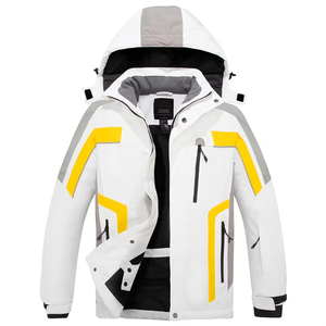 Waterproof Windproof Breathable Thermal Vintage Washed Hooded Bomber <b>Jacket</b> Outdoor Winter Skiing Snowboarding - Product Image 2