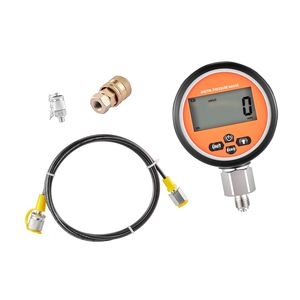 Kit di Accoppiamento per Test di Pressione Idraulica Digitale, Manometro Tester 10000 PSI, 1 Manometro e 1 Attacco Rapido, Accessori per Utensili Idraulici - Product Image 1