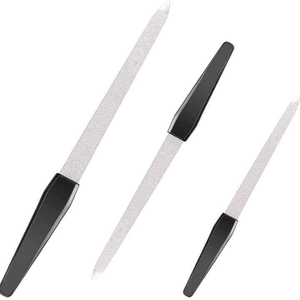 Wholesale Custom Logo Stainless Steel Metal <b>Nail</b> File Durable Emery Board Manicure <b>Tool</b> Set with Handle Supplier Custom Logo - Product Image 1