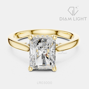 Bridal Engagement Wedding <b>Ring</b> for Women Jewelry Gift IGI Certified 2.47CT Radiant Cut Lab Grown Diamond <b>Ring</b> Set 14K White Gold - Product Image 5