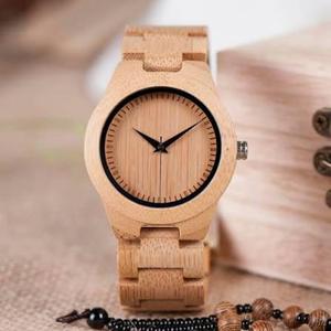 Wholesale FAIZA CRAFT 100% Natural Quartz <b>Art</b> Deco Round Unisex Waterproof Custom Wood FC-5786 Watches Antique Style <b>Clocks</b> - Product Image 2