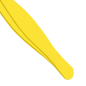 Pinzas Profesionales para Cejas de Acero Inoxidable con Punta Puntiaguda Amarilla, Pinzas Personalizadas para Cejas con Logotipo Personalizado, Pinzas para Cejas OEM - Product Image 4