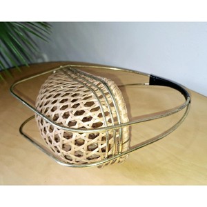 Porta Vino de Bambú en Forma de Barco Estilo Bohemio con Marco Metálico Hecho a Mano para Decoración de Fiestas - Product Image 3