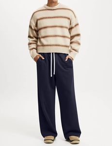 Pantalon de survêtement ample en molleton pour homme, coupe large, avec poches - Product Image 3