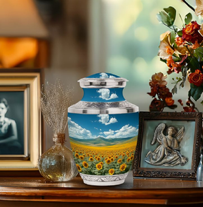 Dame de la lumière de lune au bord du lac, urne funéraire. Capturer un instant de réflexion éternelle. Disponible aux prix de gros. - Product Image 4