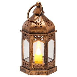 Modern Selling Eco-Friendly Metal Hanging Candle <b>Lantern</b> With Shiny <b>Gold</b> Finished Candle <b>Lantern</b> for Outdoor & Indoor - Product Image 4