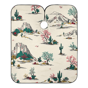 Cape de Coiffure Professionnelle Imperméable en Polyester pour Barbier et Salon, Impression par Sublimation Personnalisée, Col Ajustable - Product Image 1