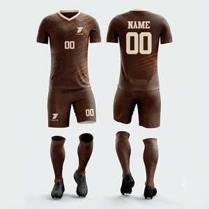Conjunto de Uniforme de Fútbol Estampado de Última Moda para Adultos, Manga Corta, Secado Rápido, Uniforme de Fútbol de Alta Calidad con Nombre de Equipo Personalizado - Product Image 3