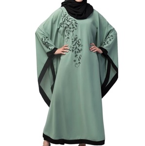 Abaya 2026 Nouveau Design Eid Dubaï Turc Islamique Élégant Modeste Personnalisé Robe Musulmane Femme Abaya Satin Soie Kaftan Ouvert Abayas - Product Image 5