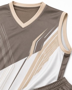 Ensemble de maillots de basket-ball sans manches unisexe, en maille respirante, polyester, logo sur le devant, uniforme sportif pour adultes, toutes saisons - Product Image 2