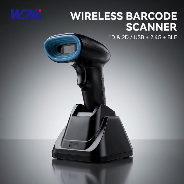 Portable Handheld Wireless Barcode Scanner with USB and for QR Code Reader for POS Warehouse Logistics-in Stock