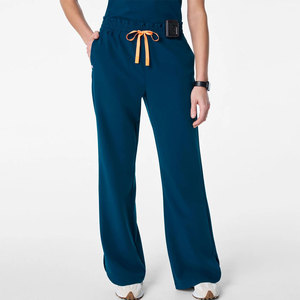 Fashion Casual Women <b>Summer</b> Washed Mid Waist Wide Leg <b>Trouser</b> Solid Color 100% Cotton Breathable Pants Daily & Outdoor Wear - Product Image 1