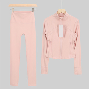 Custom Logo Private Label Yoga <b>Jacket</b> <b>Women</b> High Quality Full Zip Athletic Sportswear Tracksuit Top - Product Image 5