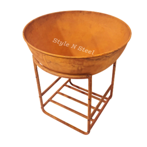 Luxury Iron Fire Pit with Heat Resistant Paint Freestanding Design Coal/Wood Burning Outdoor Heater - Product Image 1