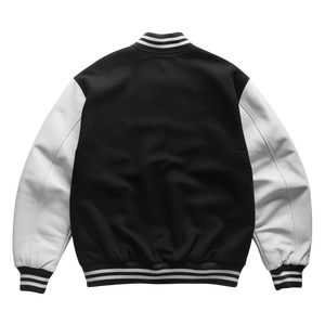 Blouson universitaire en jean personnalisé pour homme, 100% mélange de laine, séchage rapide, respirant, style vintage, épais, vente en gros - Product Image 6