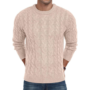 Pull-over pour homme en viscose/coton, tricoté de haute qualité, décontracté, anti-boulochage, séchage rapide, poids du tissu 260g, faible MOQ - Product Image 4