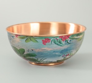 Bol à légumes en cuivre, bol martelé en cuivre / Tamba Katori - Product Image 6