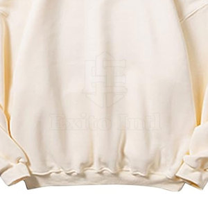 Sweat à capuche coupe droite à épaules tombantes, uni, 100% coton, hiver, streetwear hip-hop, décontracté, effet délavé - Product Image 6