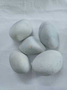 Natural Round <b>Pebbles</b> Smooth Matte Durable River Stones Mixed Color <b>Cobbles</b> for Outdoor Garden Landscaping Exterior Paving - Product Image 4