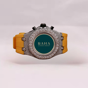 Montre de sport unisexe de luxe, boîtier en acier inoxydable, bracelet en acier inoxydable, fermoir papillon jaune, mouvement mécanique, cadran de 41 mm, 3 BAR - Product Image 2