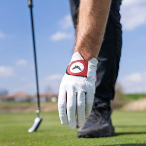Wholesale Unisex Golf Gloves Flexible Fit Strong Anti-Slip Palm Premium Cabretta Leather Custom Design Hook Loop Closure Hands - Product Image 5