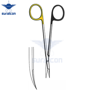 Tijeras Quirúrgicas Knapp de 12 cm / 4-3/4 Pulgadas, Curvas, Afiladas, con Una Hoja Dentada, Super Cut TC, de Acero Inoxidable Premium - Product Image 3