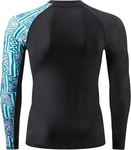 Rashguard OEM ODM Rash Guard Men Sublimation <b>Printed</b> Spandex Bjj Rash Guard Gym <b>Surfing</b> Diving Rashguard Compression Shirts MMA - Product Image 3