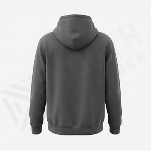 Sweat à capuche oversize en coton, molleton épais, épaules tombantes, uni, personnalisable, pour homme, couleur personnalisée, chaud pour l'hiver, streetwear - Product Image 2