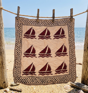 Pañuelo Cuadrado Hecho a Mano con Estampado Indio, Bufanda de Algodón Boho, Accesorio para el Cabello, Regalo para Ella, Duradero para el Verano y la Playa - Product Image 3