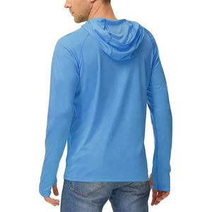 เสื้อฮู้ดตกปลาป้องกันรังสียูวีแบบกำหนดเอง รับผลิตสินค้าภายใต้แบรนด์ของลูกค้า ขายส่ง ผู้ผลิต OEM ผลิตจำนวนมาก เสื้อผ้ากันหนาวสวมใส่สบาย ผู้จัดจำหน่าย - Product Image 2