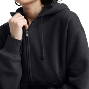 Womens Full <b>Zip</b> <b>Hoodie</b> with Straight Open Hem Trousers Two Piece Loose Tracksuit Drawstring Waist Side <b>Pockets</b> Casual Lounge Set - Product Image 3