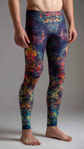 Leggings de Compresión Sublimados Personalizados para Hombre, Ropa Deportiva de Yoga, Leggings Estampados para Entrenamiento y Fitness - Product Image 5